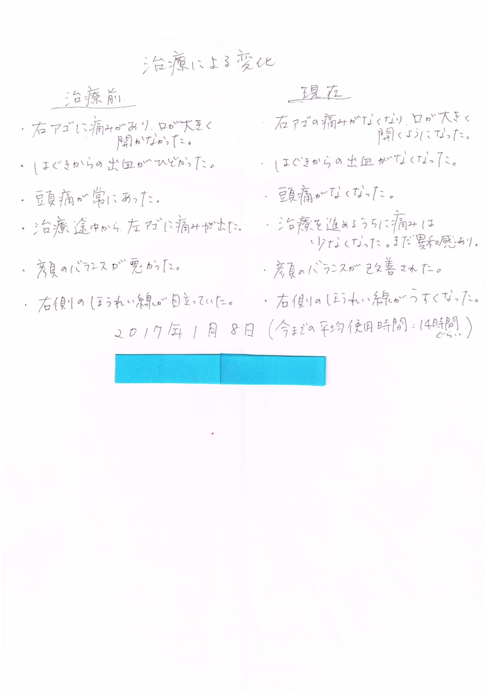 患者様の声(4)