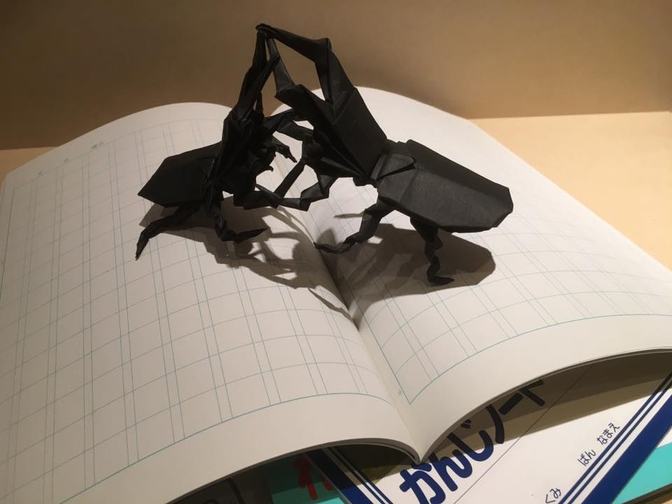 紙モノ体験のお知らせです♪
折り紙 「クワガタ」を折ろう!