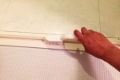 ドア溝の掃除